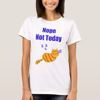 Mignonne T-Shirt montrant un chat qui dort