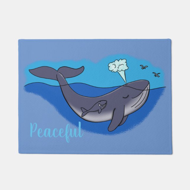 Mignonne tapis de portillon pour baleine et veau (Devant)