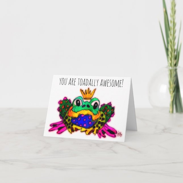 Mignonne Vous Êtes Aujourd'Hui Super Frog Carte de (Devant)