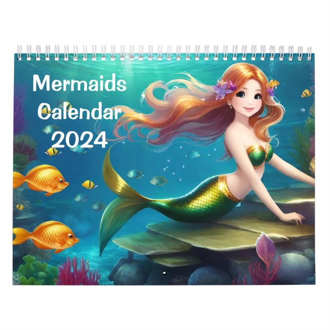 Mignonnes sirènes - Calendrier pour enfants (Protection)