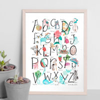 Mignons enfants ABC Alphabet | Décoration murale p
