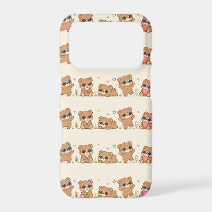 Mignons ours en peluche avec motif de lunettes de