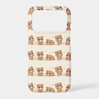 Mignons ours en peluche avec motif de lunettes de