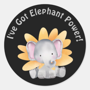 "Mignons stickers bébé éléphant enfants