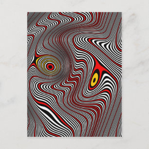 Migraine Aura Optical Illusion Postcard