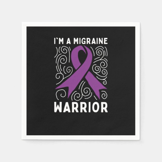 Migraine Awareness Headache Napkin (Front)