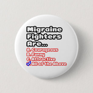 Migraine Fighter Quiz 2 Inch Round Button