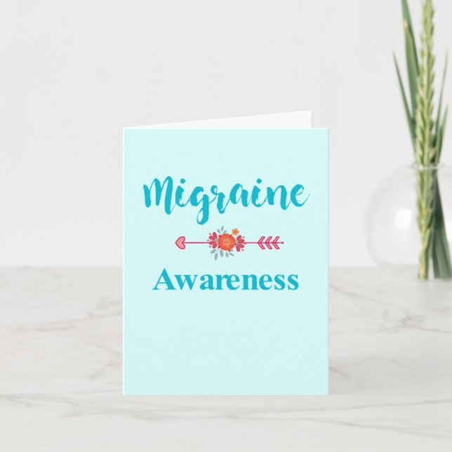 Migraine Headache Pain Awareness Card (Front)