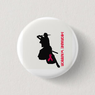 Migraine Warrior 1 Inch Round Button