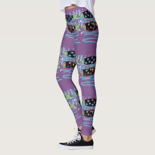 migrating salmon Thunder_Cove purple Leggings