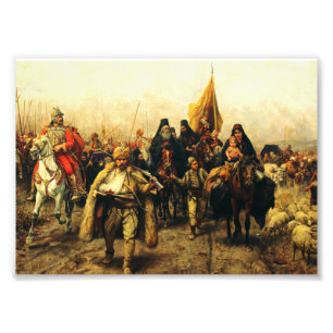 Migration of the Serbs by Paja Jovanovic Fine Art Photo Print
