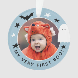 Migre My Very First Boo Photo Halloween Bleu