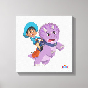 Miguel and Tango   Dino Ranch Canvas Print