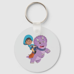 Miguel and Tango   Dino Ranch Keychain