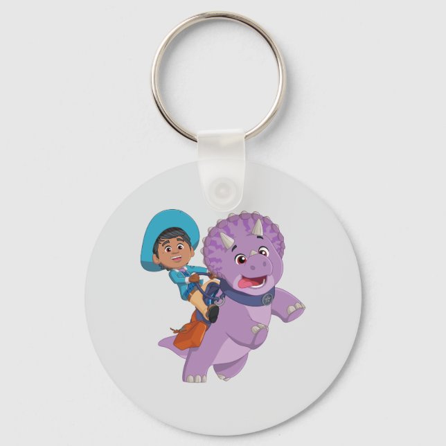 Miguel and Tango | Dino Ranch Keychain (Front)