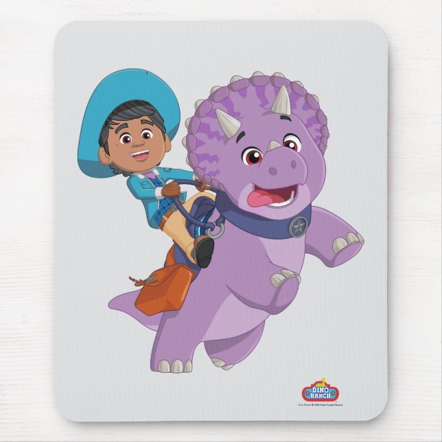 Miguel and Tango | Dino Ranch Mouse Pad (Front)