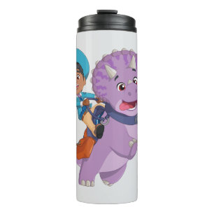 Miguel and Tango   Dino Ranch Thermal Tumbler
