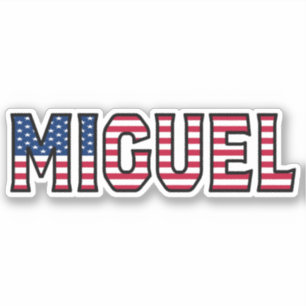 Miguel Prénom USA Sticker Stickerset