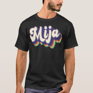 Mija Latina Women Girls Cinco de Mayo Retro Spanis T-Shirt