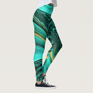 “Mijas” Layers of sapphire and sunshine Leggings