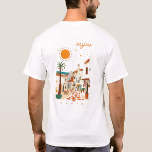 Mijas Spain beautiful white town scenery clothing T-Shirt