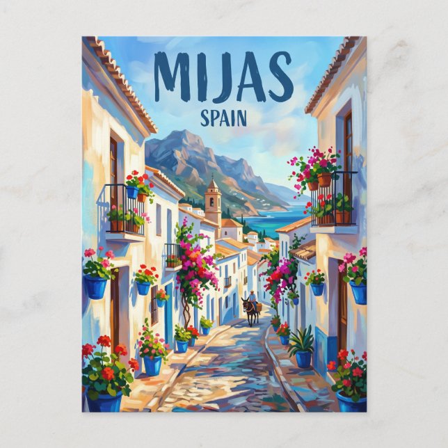 Mijas Spain Postcard (Front)