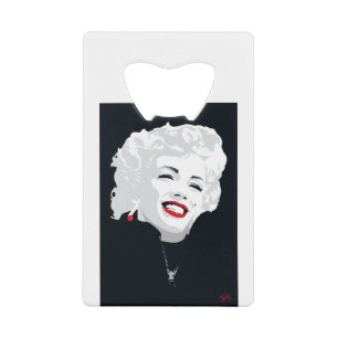 MIK05BW Miki Marilyn.tif Credit Card Bottle Opener