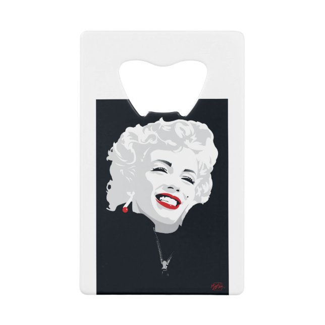 MIK05BW Miki Marilyn.tif Credit Card Bottle Opener (Front)