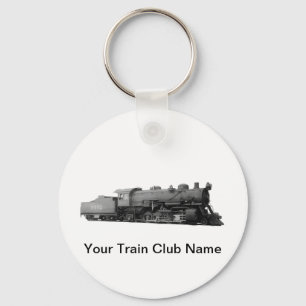 Mikado 2-8-2 Vintage Steam Engine Train Keychain