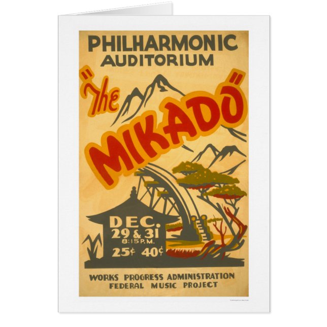 Mikado Philarmonic 1938 WPA (Front)