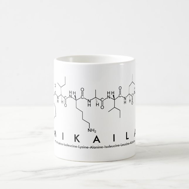 Mikaila peptide name mug (Center)