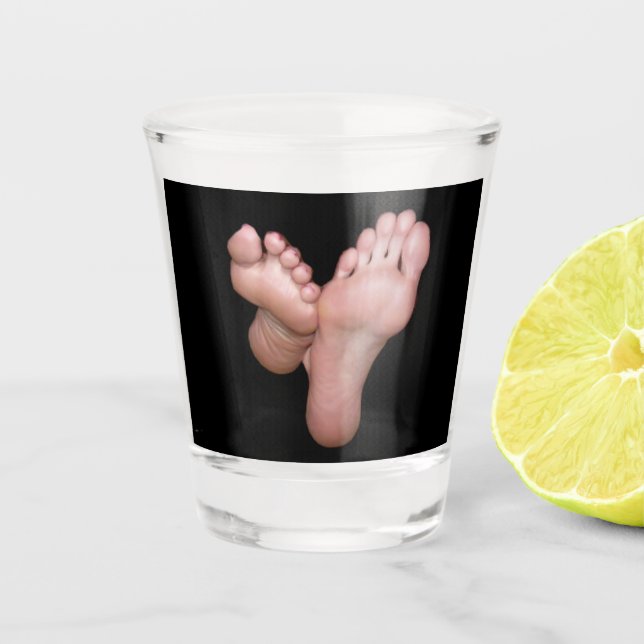 MIKAYLA'S FEET SHOT GLASS (Front)