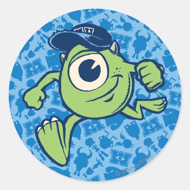 Mike 3 classic round sticker (Front)