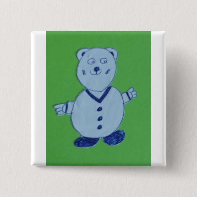 Mike 5.1 cm (2") Square Badge 2 Inch Square Button (Front)