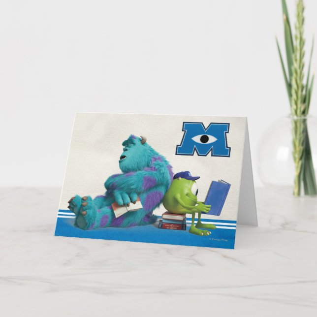 Mike and Sulley Reading Card (Front)