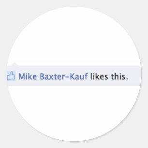 Mike Baxter Kauf Likes This-Stickers Classic Round Sticker
