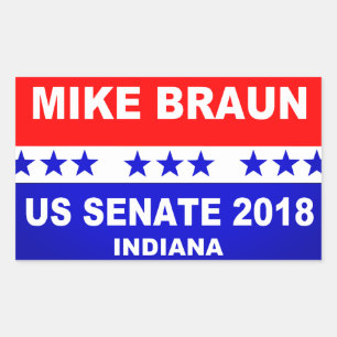 Mike Braun US Senate Indiana Sticker