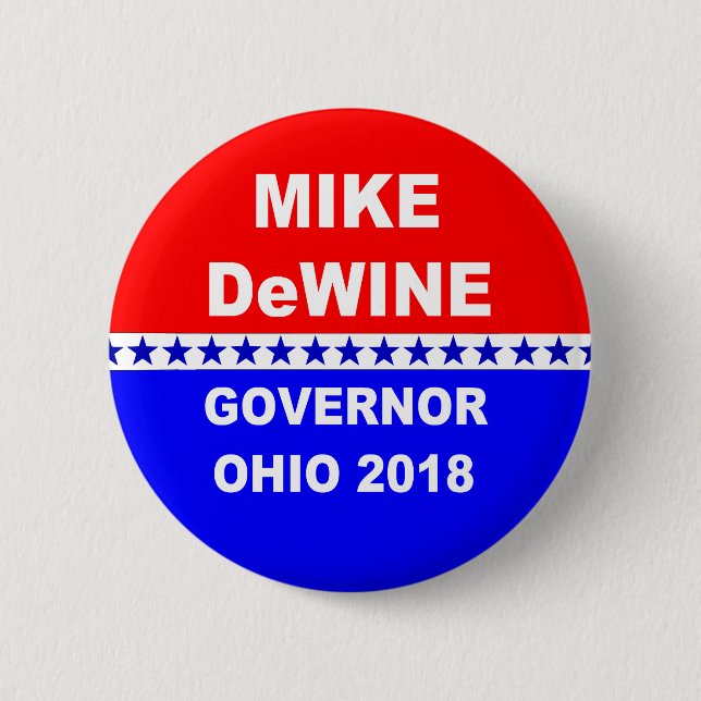Mike DeWine Governor Ohio 2018 2 Inch Round Button (Front)