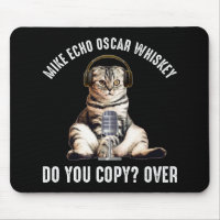 Mike Echo Oscar Whiskey Ham Radio Cat