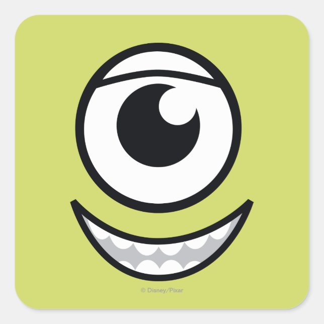 Mike Face Square Sticker (Front)