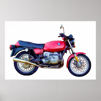 Mike Garrett Motorcycle Poster