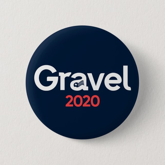 Mike Gravel: Anti-War candidate 2 Inch Round Button (Front)