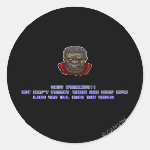 Mike KO'ed Classic Round Sticker