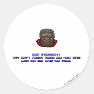 Mike KO'ed Classic Round Sticker