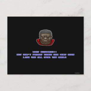 Mike KO'ed Postcard