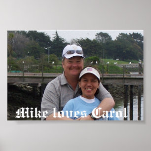 Mike loves Carol Poster