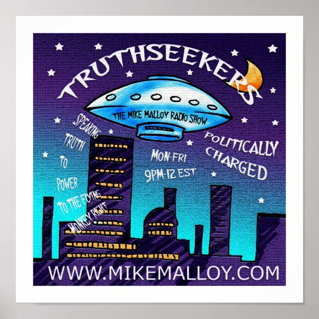 MIKE MALLOY RADIO SHOW POSTER (Front)