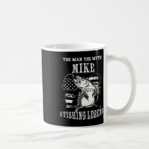 Mike Man Myth Fishing Legend Personalized Name Coffee Mug