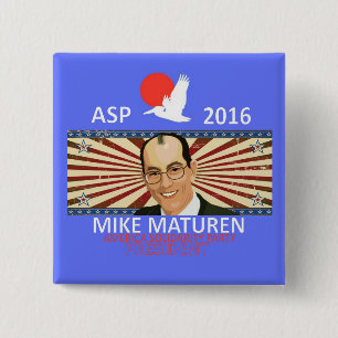 Mike Maturen ASP 2 Inch Square Button