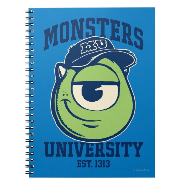 Mike Monsters University Est. 1313 light Notebook (Front)
